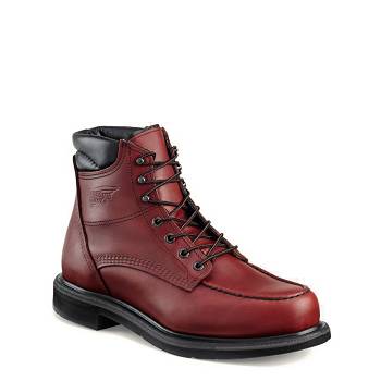 Red Wing Férfi SuperSole 6-inch Soft Toe Munkavédelmi Bakancs Bordó